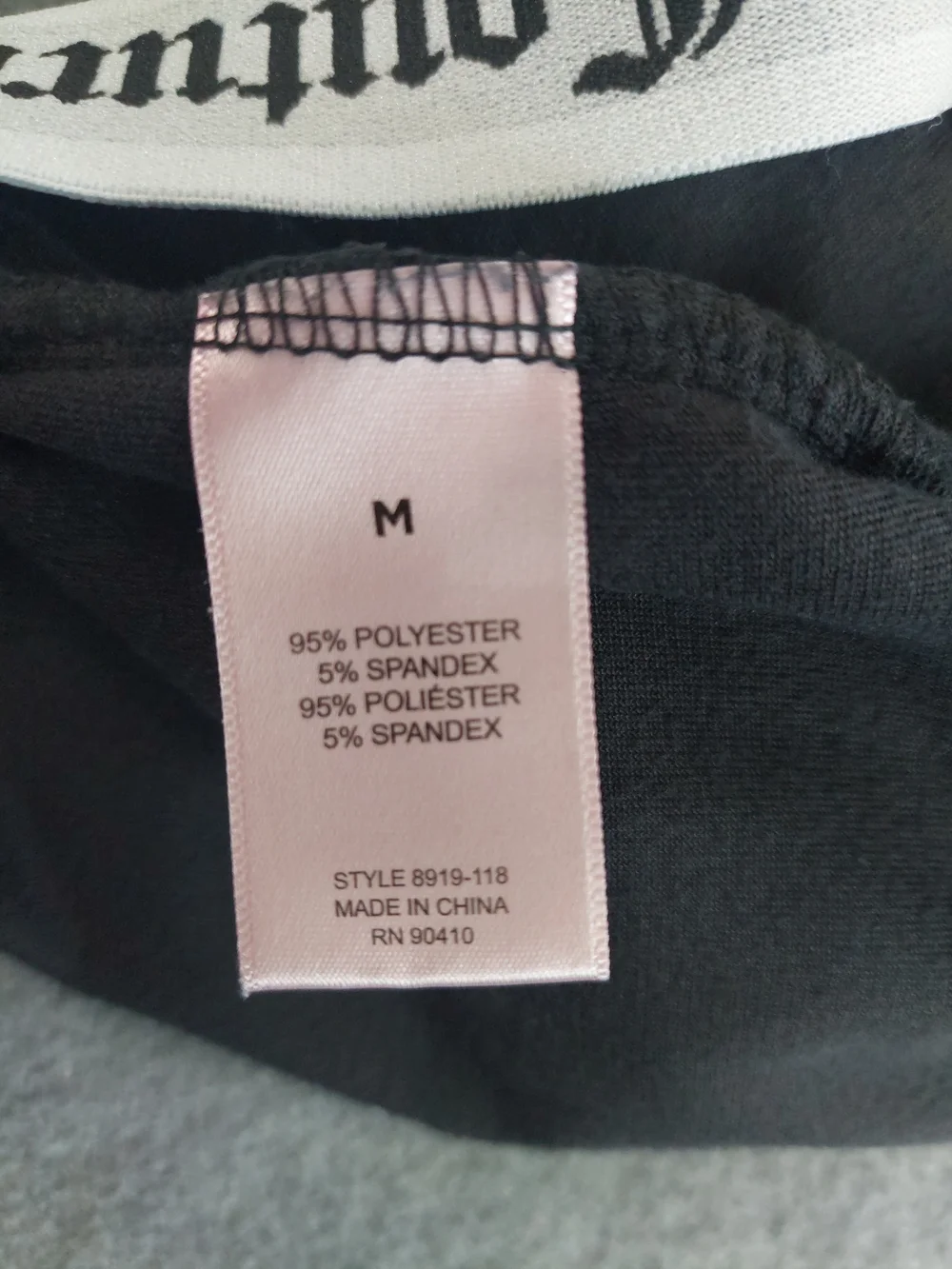 Juicy Couture Velour Sleepwear Pants Bling Logo Y2K Black Medium